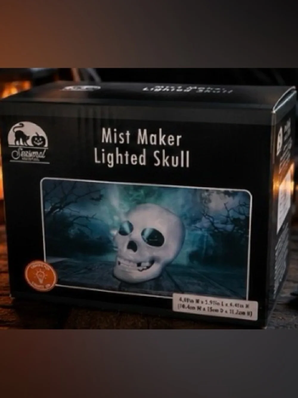 Mist Maker Lighted Skull, Light Up Skull Mister
